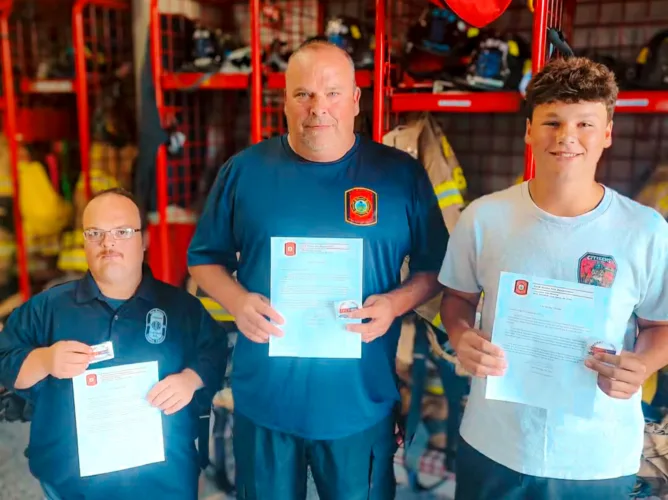 Citizens Hose members recognized  for successful resuscitation of infant